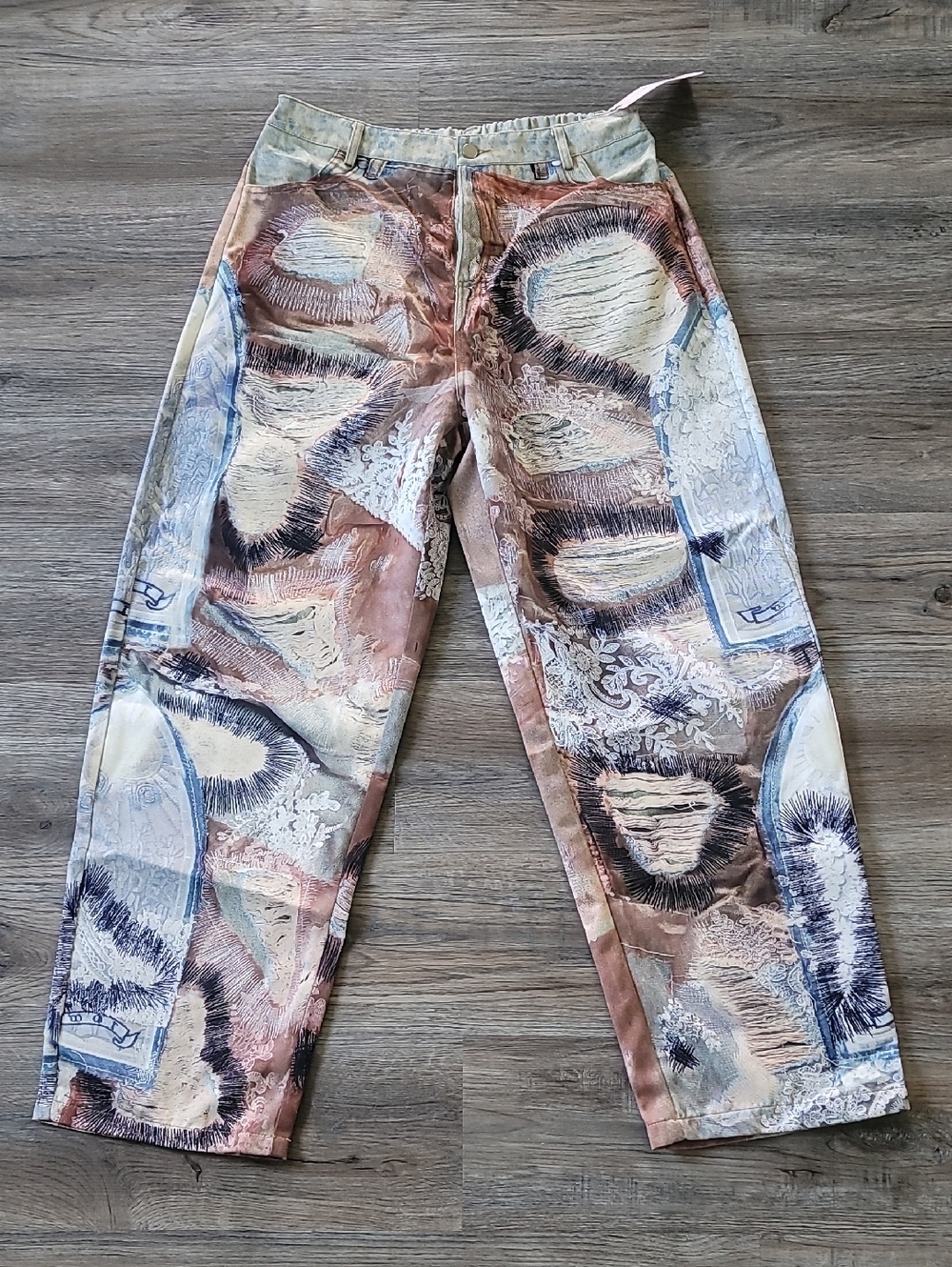 NWT Micas Denim illusion Print  Pants Jeans Size XL